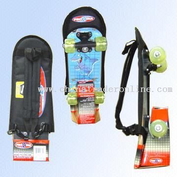 Skateboard with Carry Bag